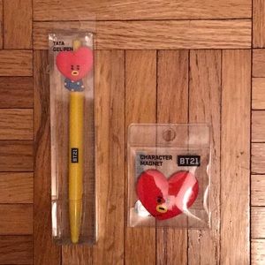 Bt21 Tata pen and magnet bundle